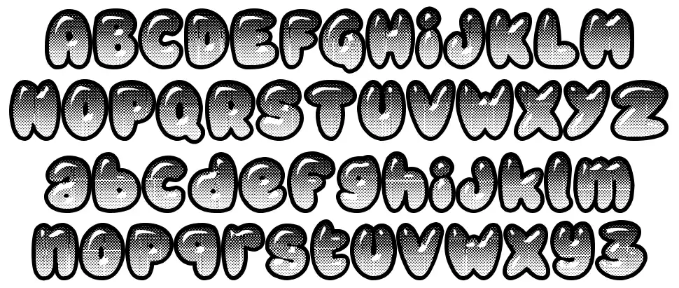 Chubby Relieffont specimens