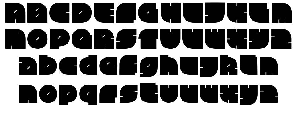 Chubby Square font