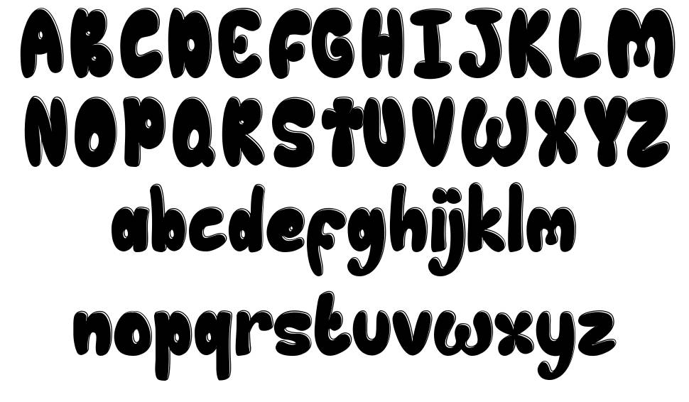 Chubby Toon font specimens