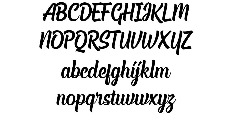 Chuck Noon Script font specimens