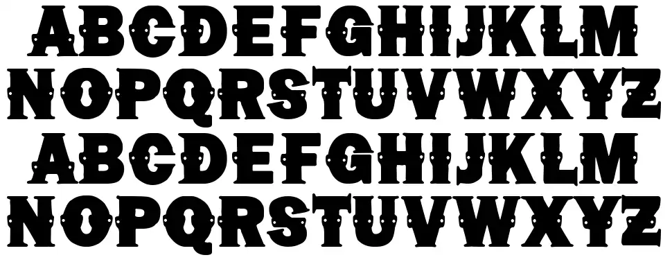 Chuck Norris font specimens