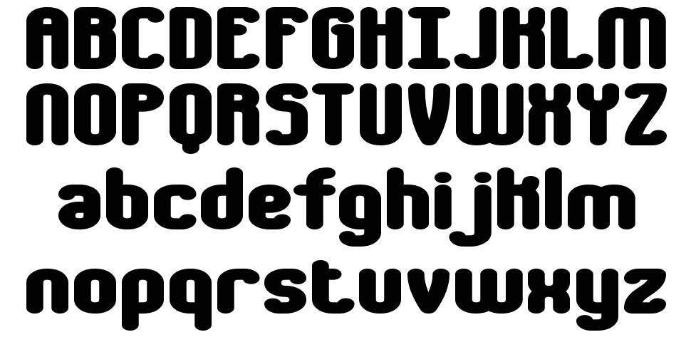Chumbly BRK font specimens