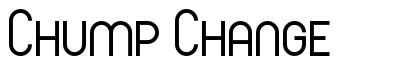 Chump Change písmo