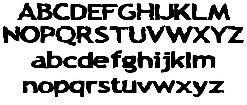 Chunk-a-Chip font specimens