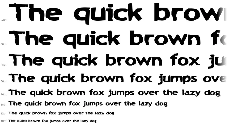 Chunk-a-Chipfont waterfall