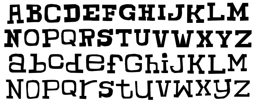 Chunky Munky Serif font specimens