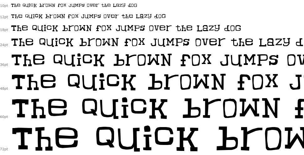 Chunky Munky Serif fonte Cascata