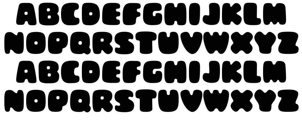 Chunky Town font specimens