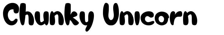 Chunky Unicorn 字形