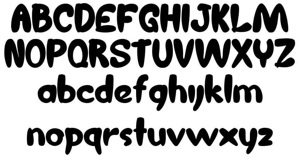 Chunky Unicorn 字形 标本