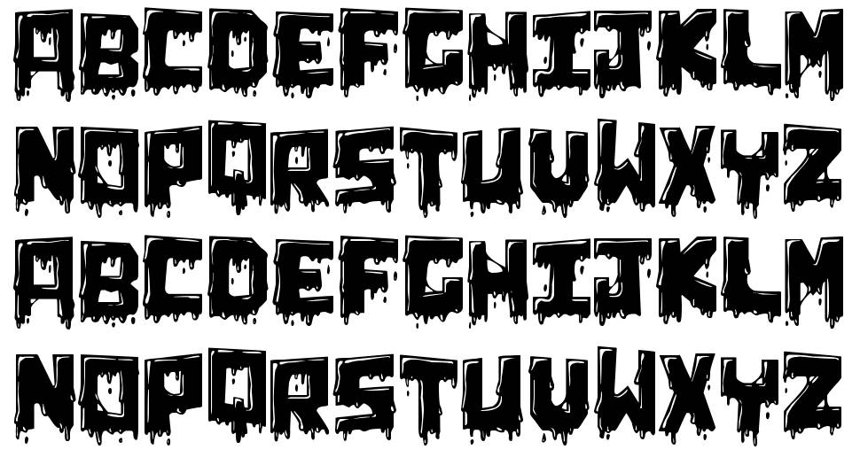 Chunq Dipped font specimens