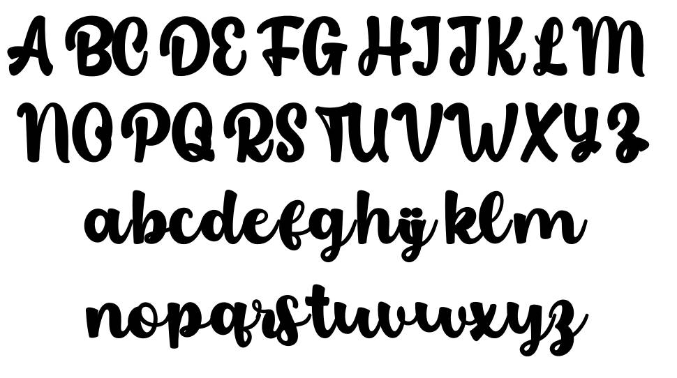 Chyali font specimens