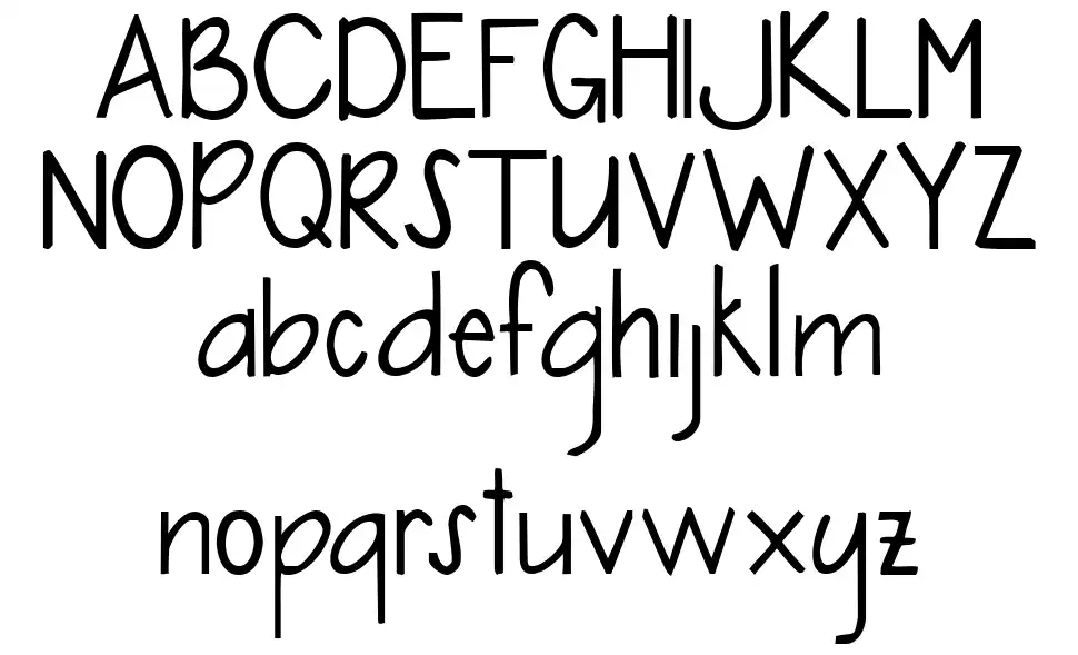 Cindys Handfont specimens