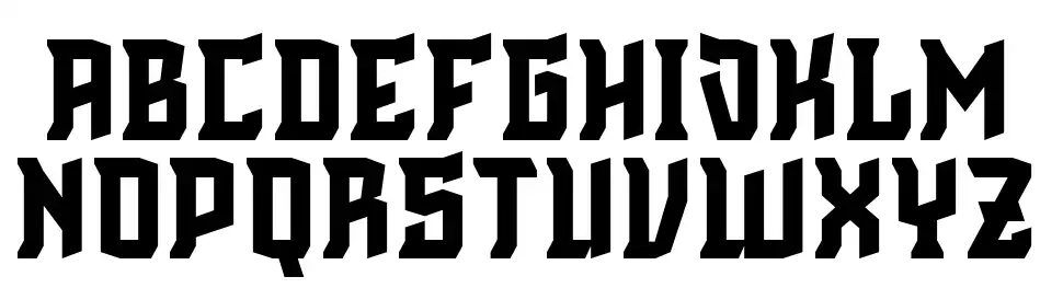 Cinematic Englishfont specimens