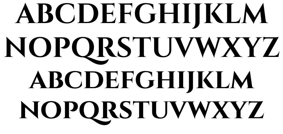 Cinzel font Örnekler