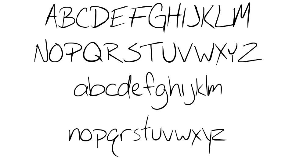 Circ Handwriting fuente Especímenes