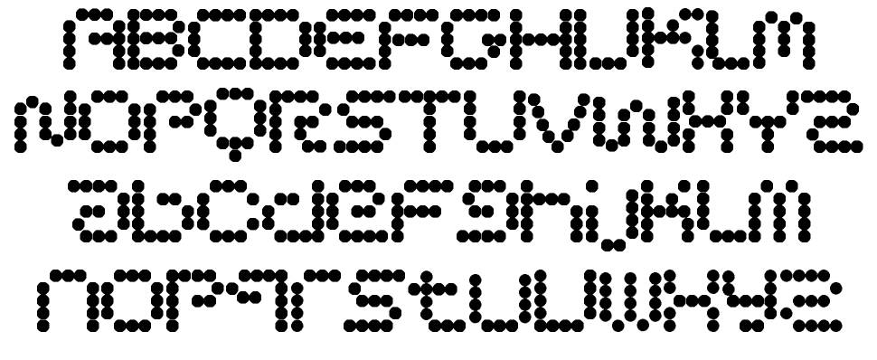 Circle Pixels font specimens