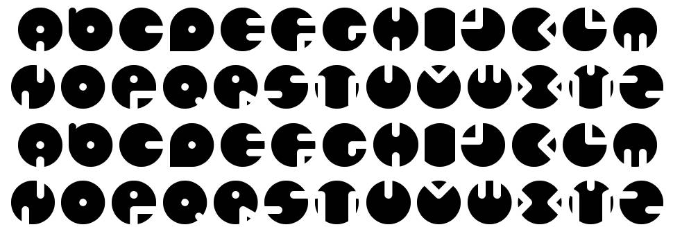 Circles New font specimens