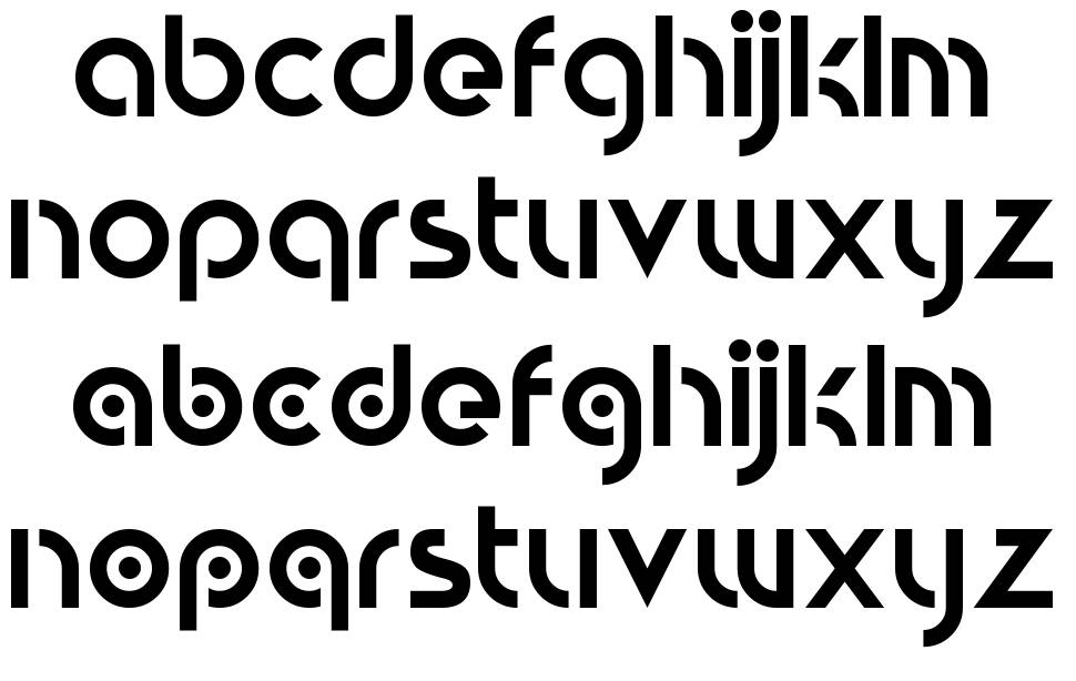 Circular Abstracts font specimens