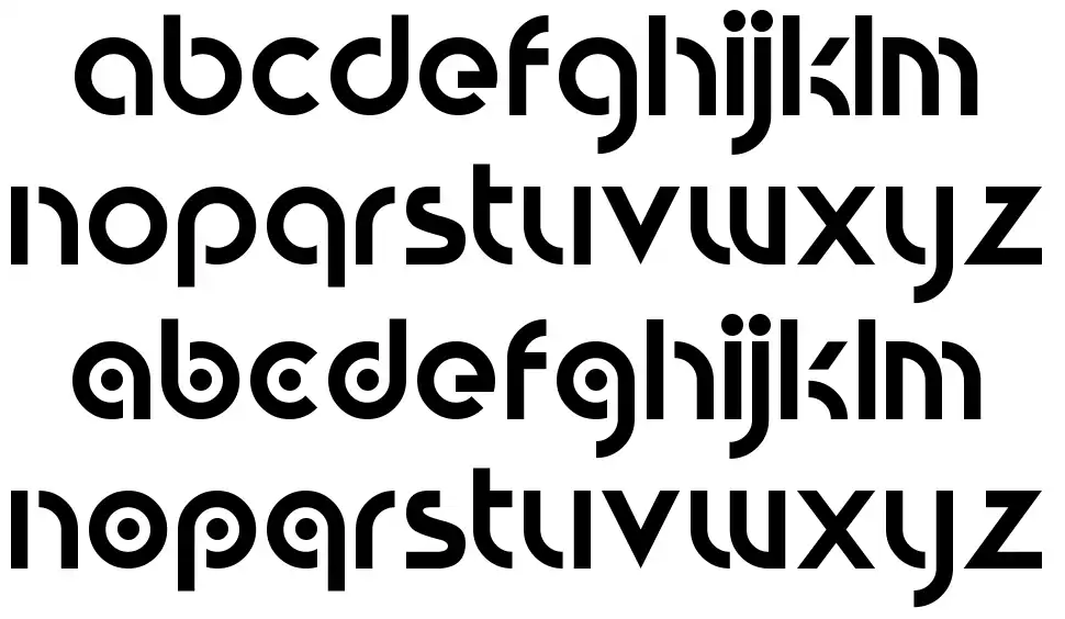 Circular Abstractsfont specimens