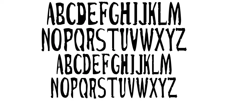 Cirque Du Freakfont specimens