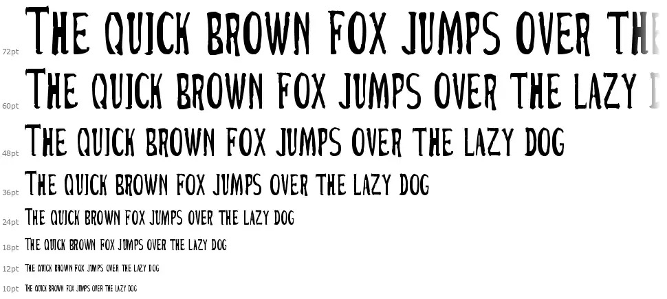 Cirque Du Freakfont waterfall