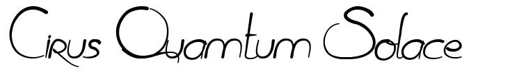 Cirus Quamtum Solace 字形