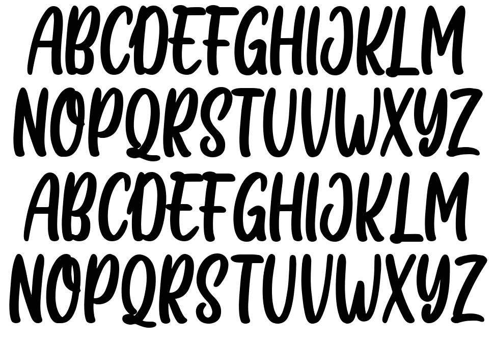 Citcat font Örnekler