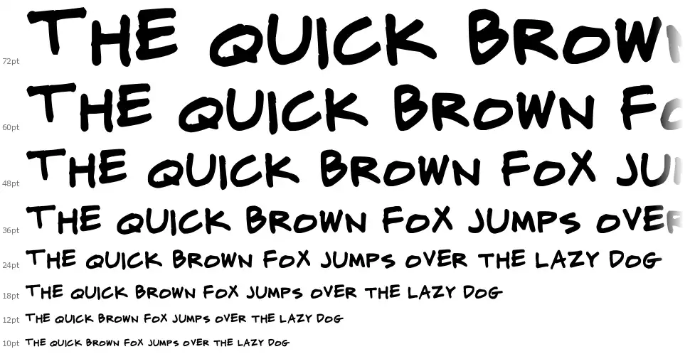 CJ Potter Handwritingfont waterfall