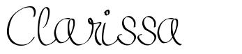 Clarissa шрифт
