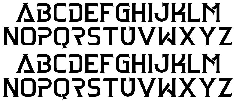 Clarraph font specimens