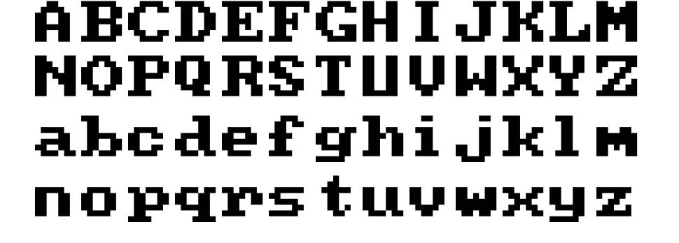 Classic font specimens