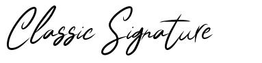 Classic Signature font
