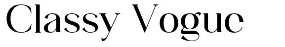 Classy Vogue шрифт