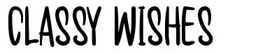 Classy Wishes 字形