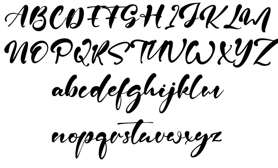 Claudhya font specimens