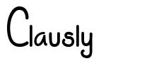 Clausly шрифт