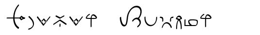 Clavat Script 字形