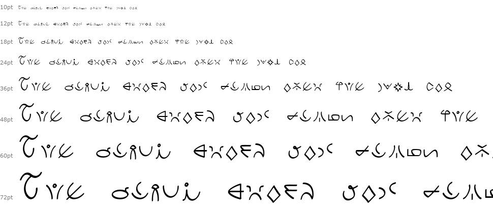 Clavat Script carattere Cascata