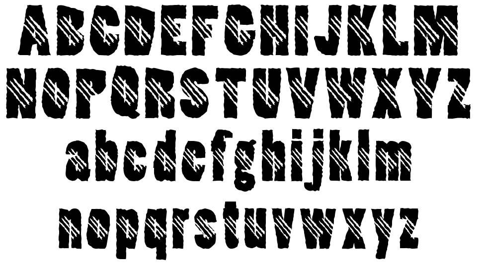 Clawripper font Örnekler