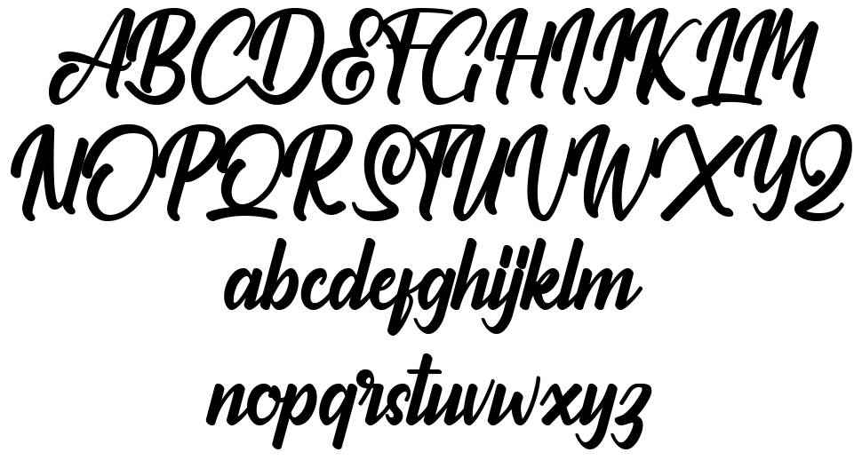 Claymale font Örnekler