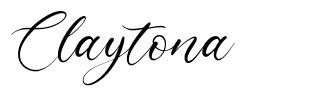 Claytona шрифт