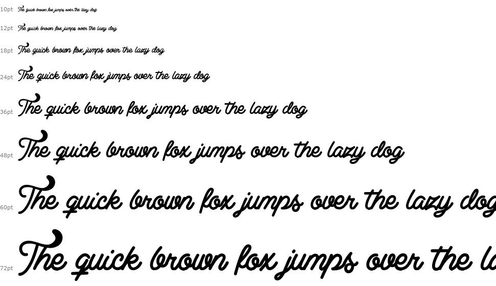 Clear Line font Waterfall
