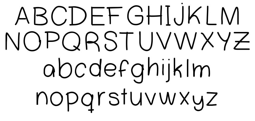 Clensey font specimens