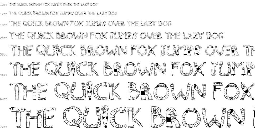 Clink Clank font Waterfall
