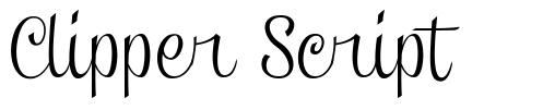 Clipper Script schriftart