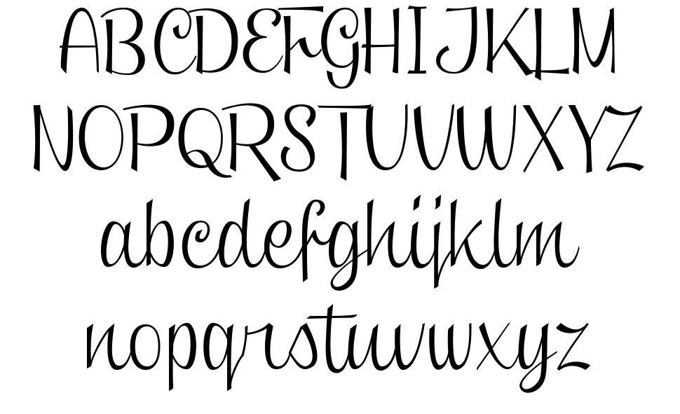 Clipper Script font specimens