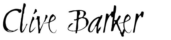 Clive Barker font
