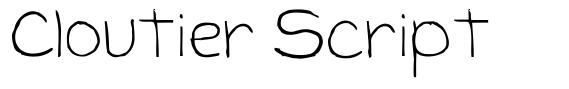 Cloutier Script font