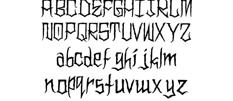 Clownoween font specimens